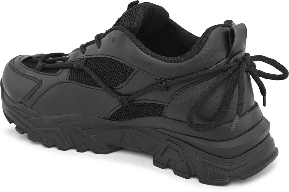SHOE BLATE Women's/Ladies/Female/Girls Trendy Fashionable Lightweight Comfortable Partywear Training & Gym Shoes For Women (Black , 5)