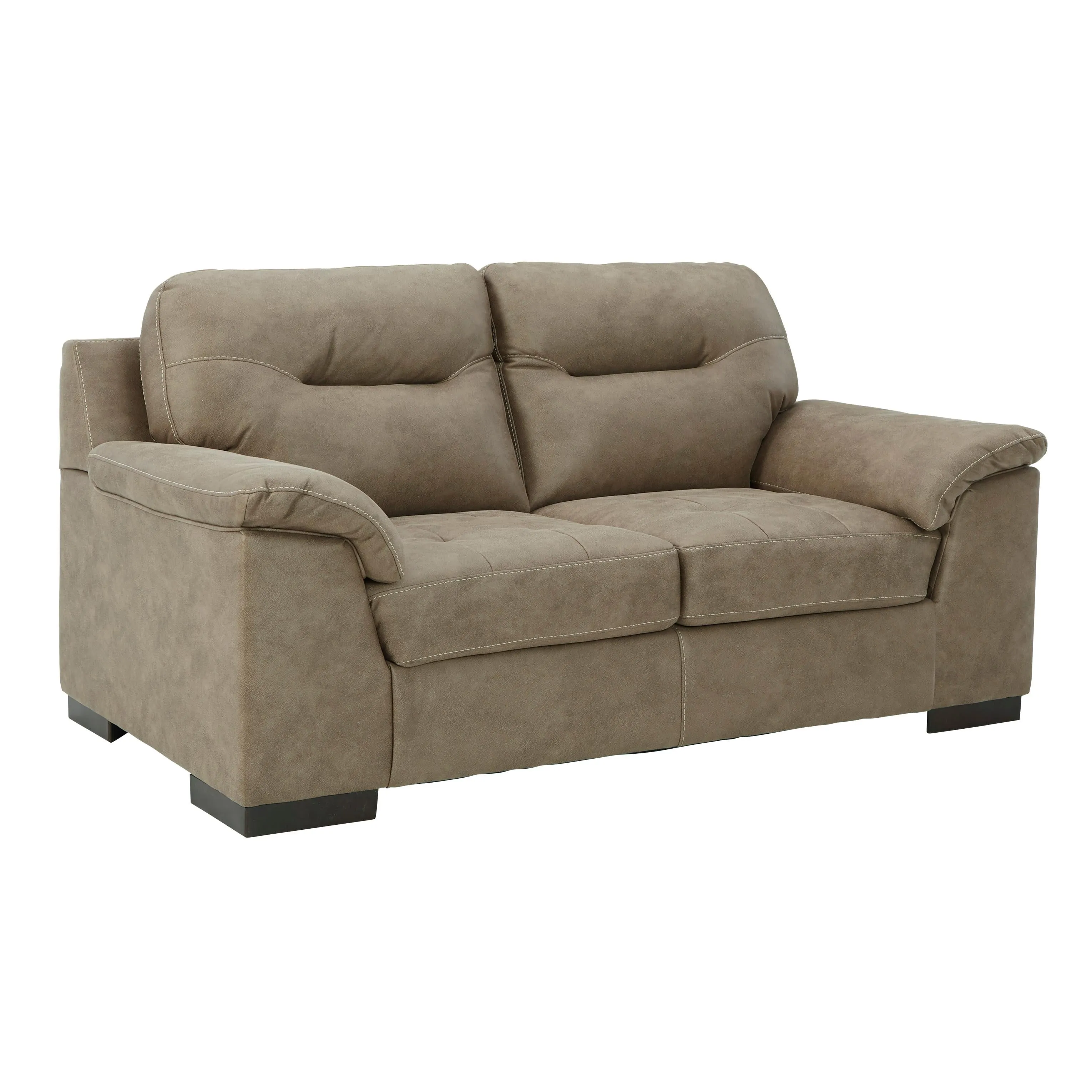 Signature Design by Ashley Maderla Stationary Leather Look Loveseat 6200335