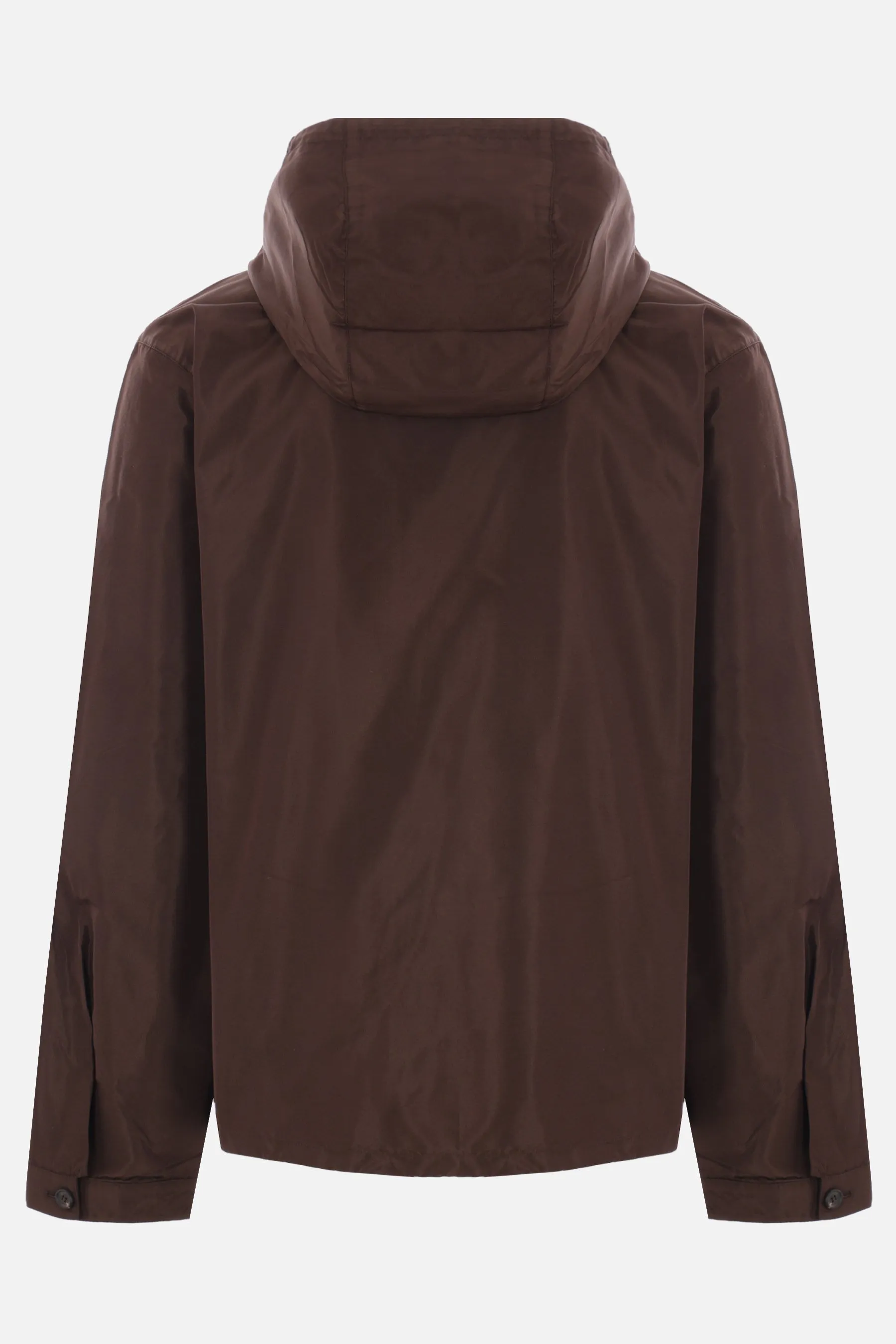 Silk Faille Hooded Windbreaker