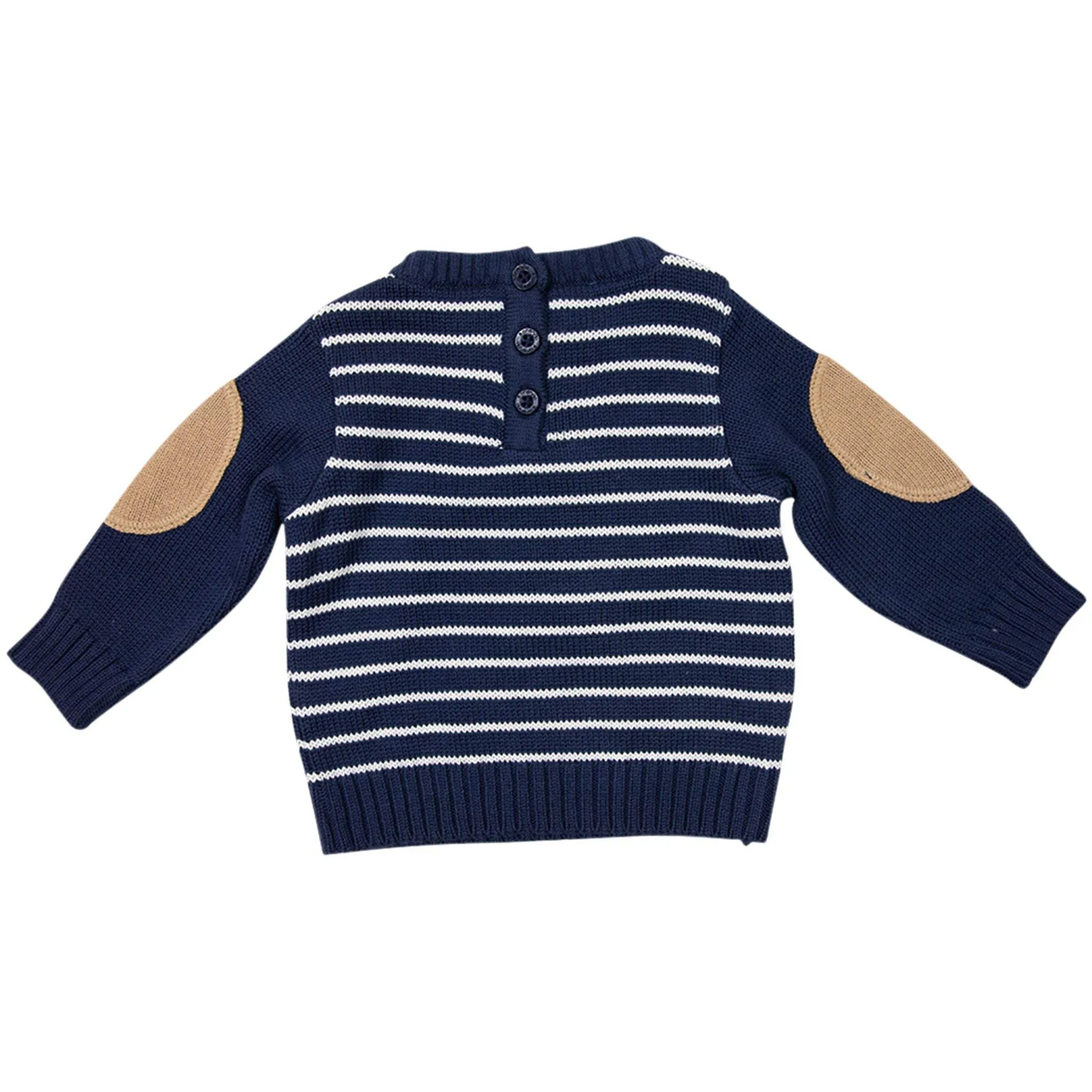 Stripe Knit Sweater Navy/White