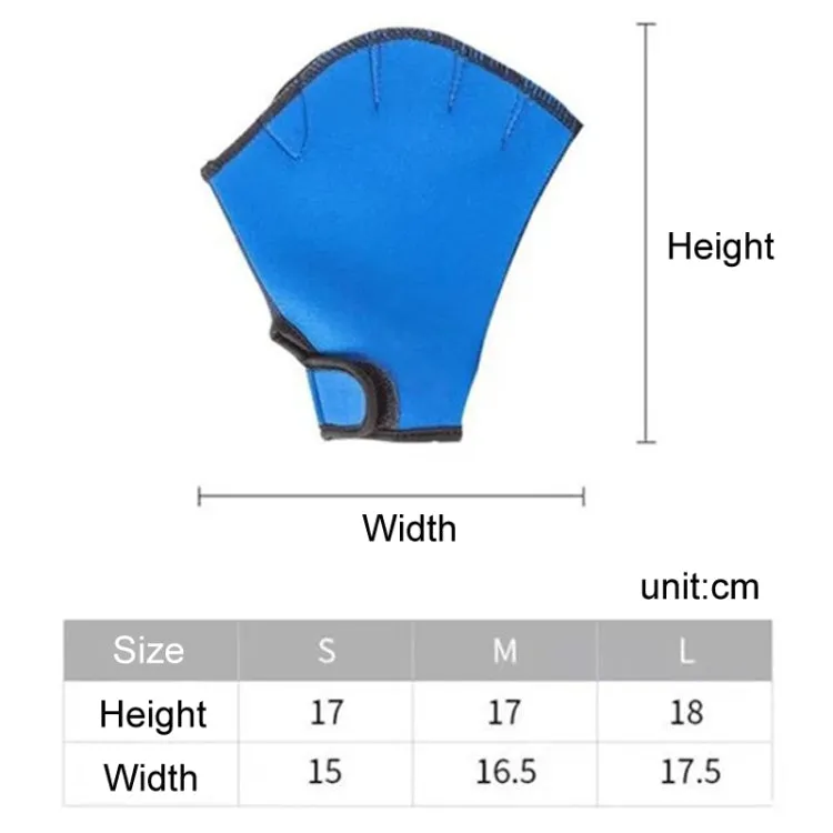 Swimming Training Duck Palm Webbing Multifunctional Snorkeling Gloves, Size: L(Black)