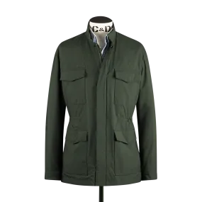 Technical Field Jacket in Olive Green