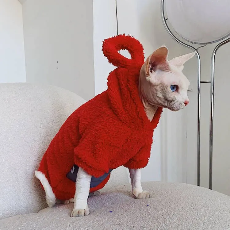 Teletubbies Hoodies Sphynx Cat Costumes