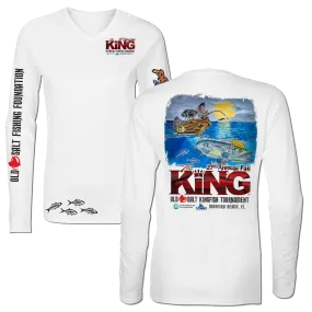 The KING - Fall 2020 Women's - Long Sleeve V-Neck Tournament Shirt - Performance - White