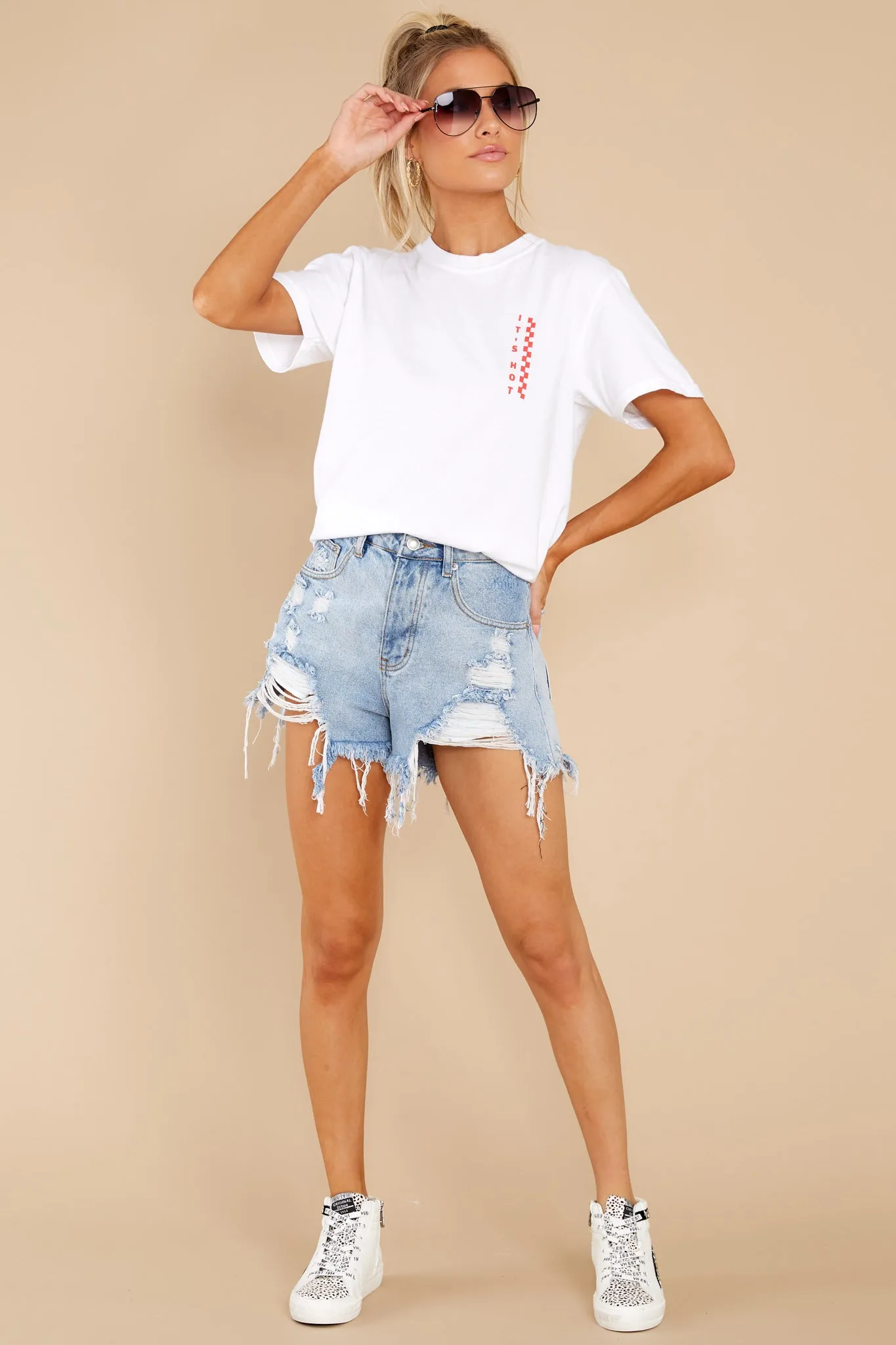 Tropic Like It's Hot White Tee
