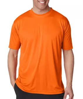 ultraclub(R) men's cool & dry sport performance interlock tee - bright orange (4xl)