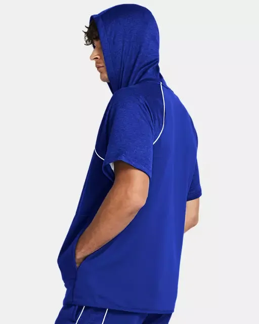 Under Armour Men's Command Warm-Up Short Sleeve Hoodie - Royal