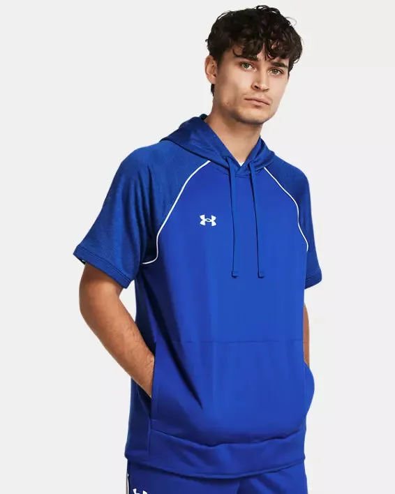 Under Armour Men's Command Warm-Up Short Sleeve Hoodie - Royal