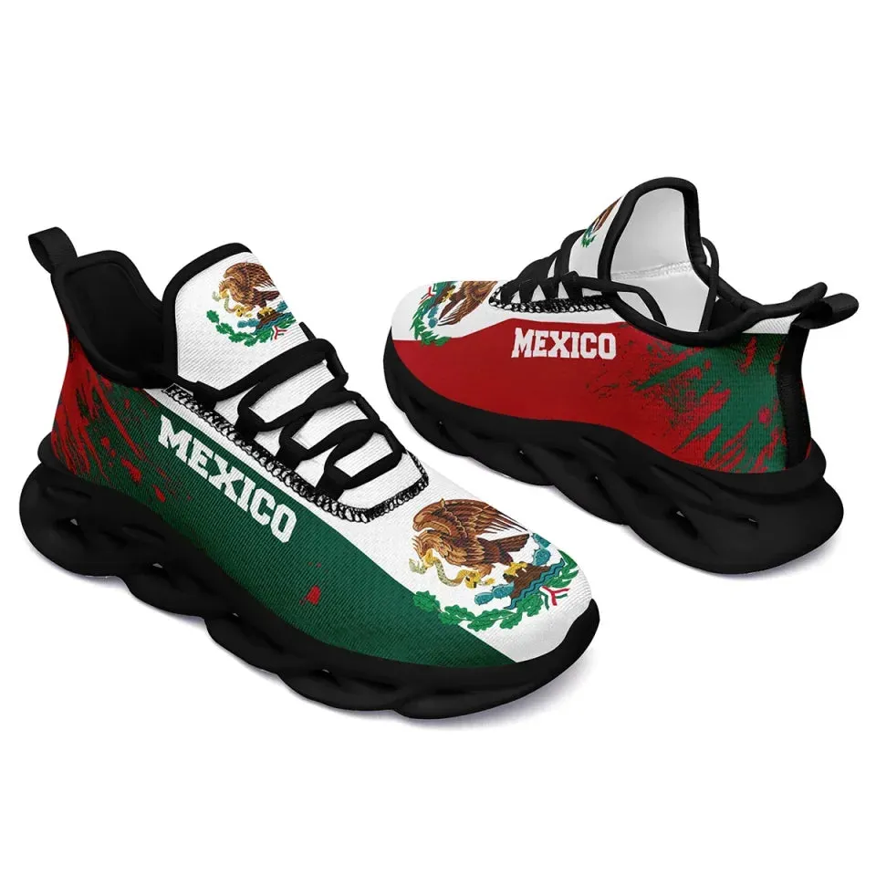 Unique Gift,Mexico Shoes for Men Women Mexican MX National Flag Tennis Sneakers Running Walking Shoes Gifts for Boy Girl