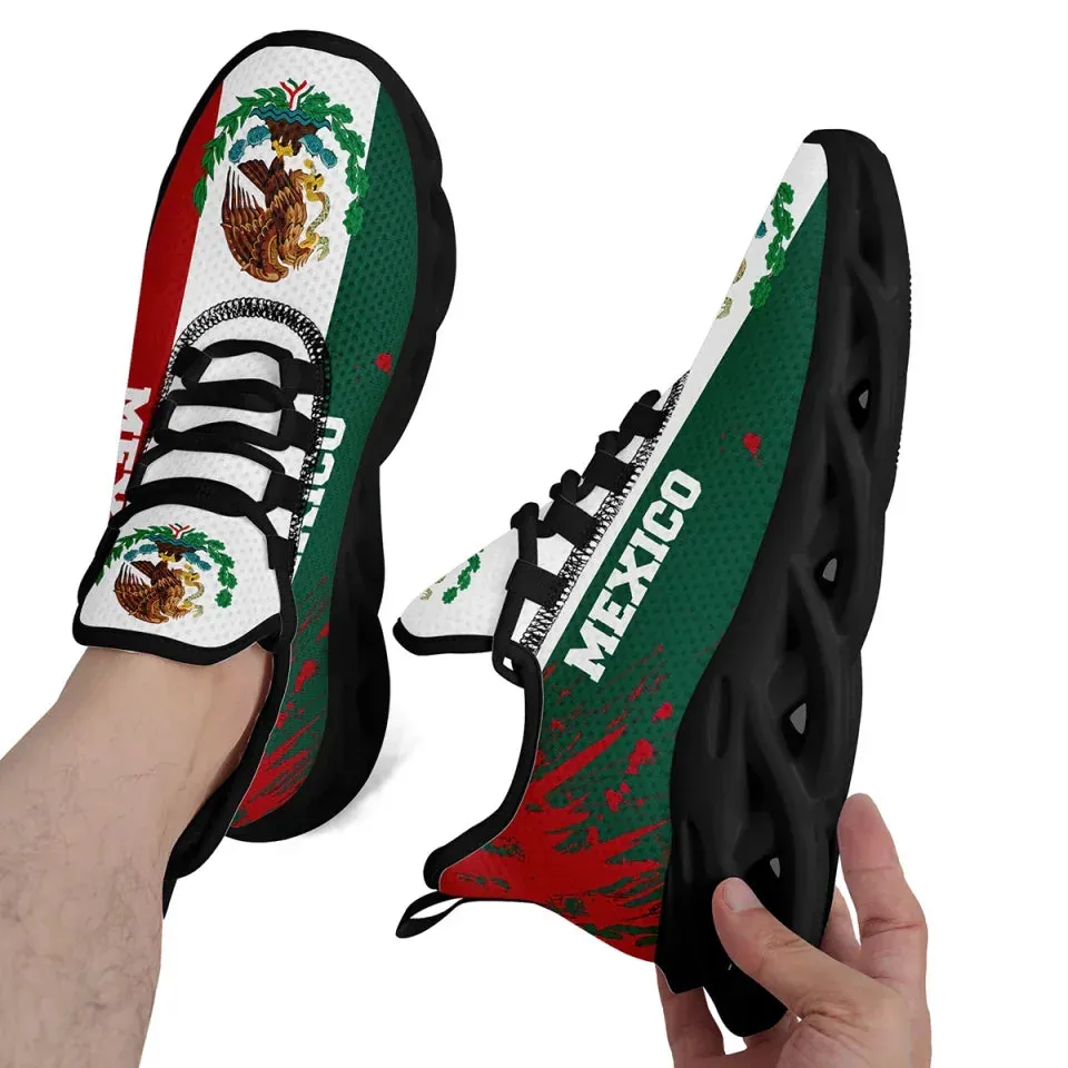 Unique Gift,Mexico Shoes for Men Women Mexican MX National Flag Tennis Sneakers Running Walking Shoes Gifts for Boy Girl
