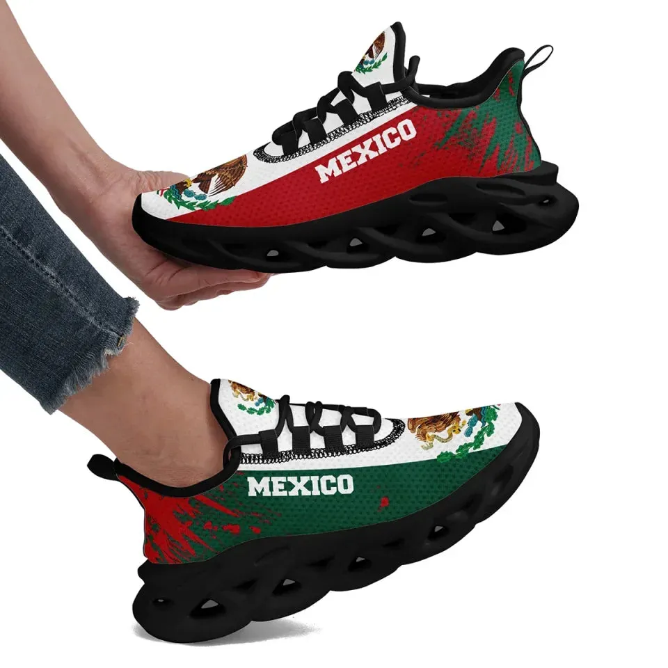 Unique Gift,Mexico Shoes for Men Women Mexican MX National Flag Tennis Sneakers Running Walking Shoes Gifts for Boy Girl