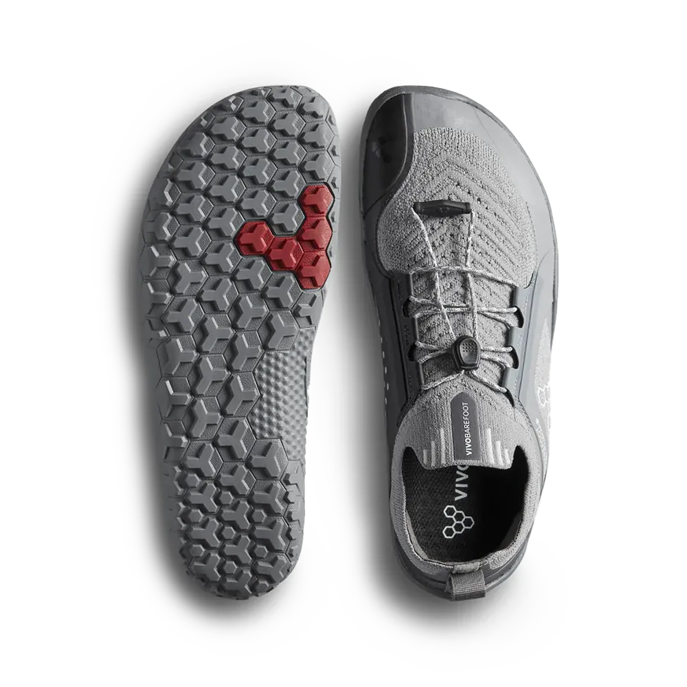 Vivobarefoot Primus Trail Knit FG Mens Ultimate Gray