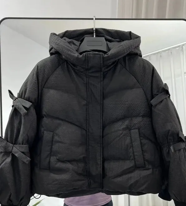 Women Puffed Full Sleeved Hoodies