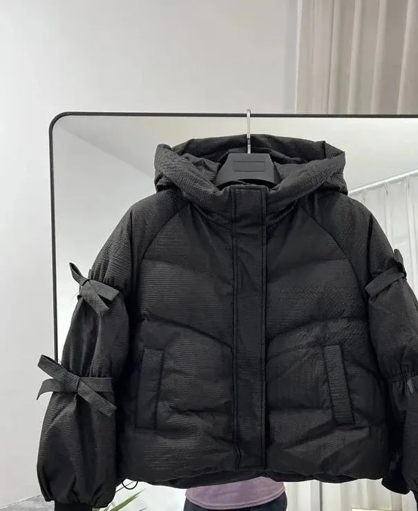 Women Puffed Full Sleeved Hoodies
