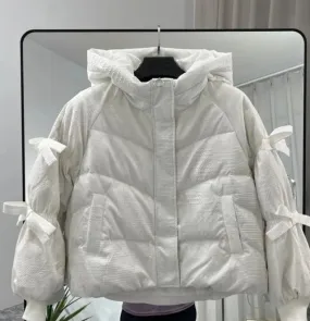 Women Puffed Full Sleeved Hoodies