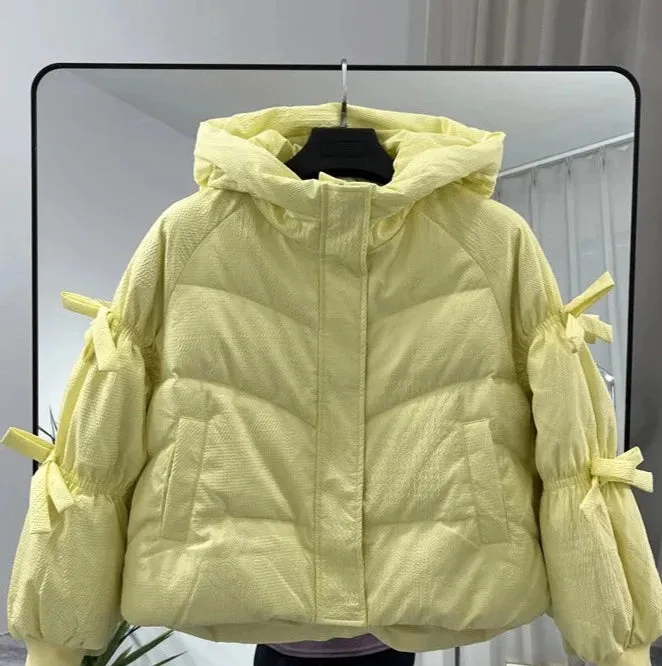 Women Puffed Full Sleeved Hoodies
