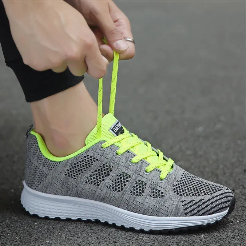 Women's Fashion Casual Shoes – Breathable Walking Mesh Flat Sneakers