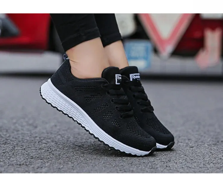 Women's Fashion Casual Shoes – Breathable Walking Mesh Flat Sneakers
