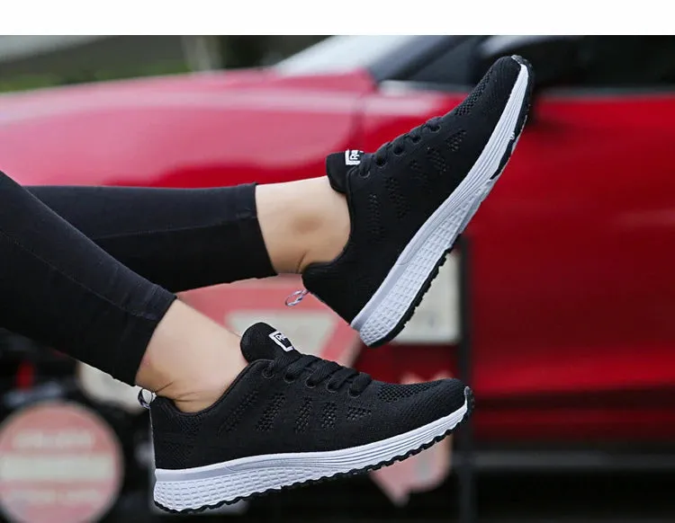 Women's Fashion Casual Shoes – Breathable Walking Mesh Flat Sneakers