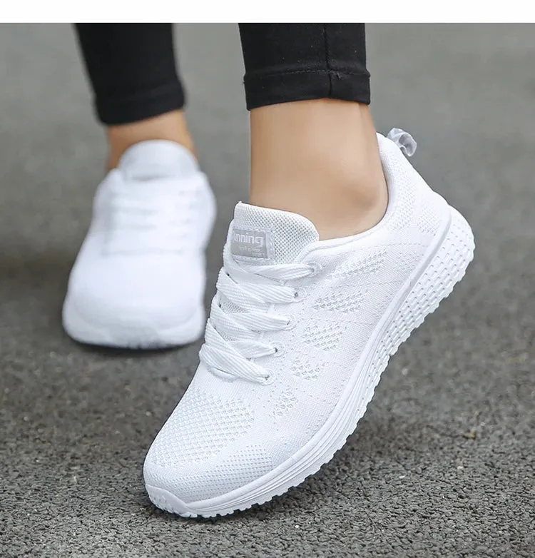 Women's Fashion Casual Shoes – Breathable Walking Mesh Flat Sneakers