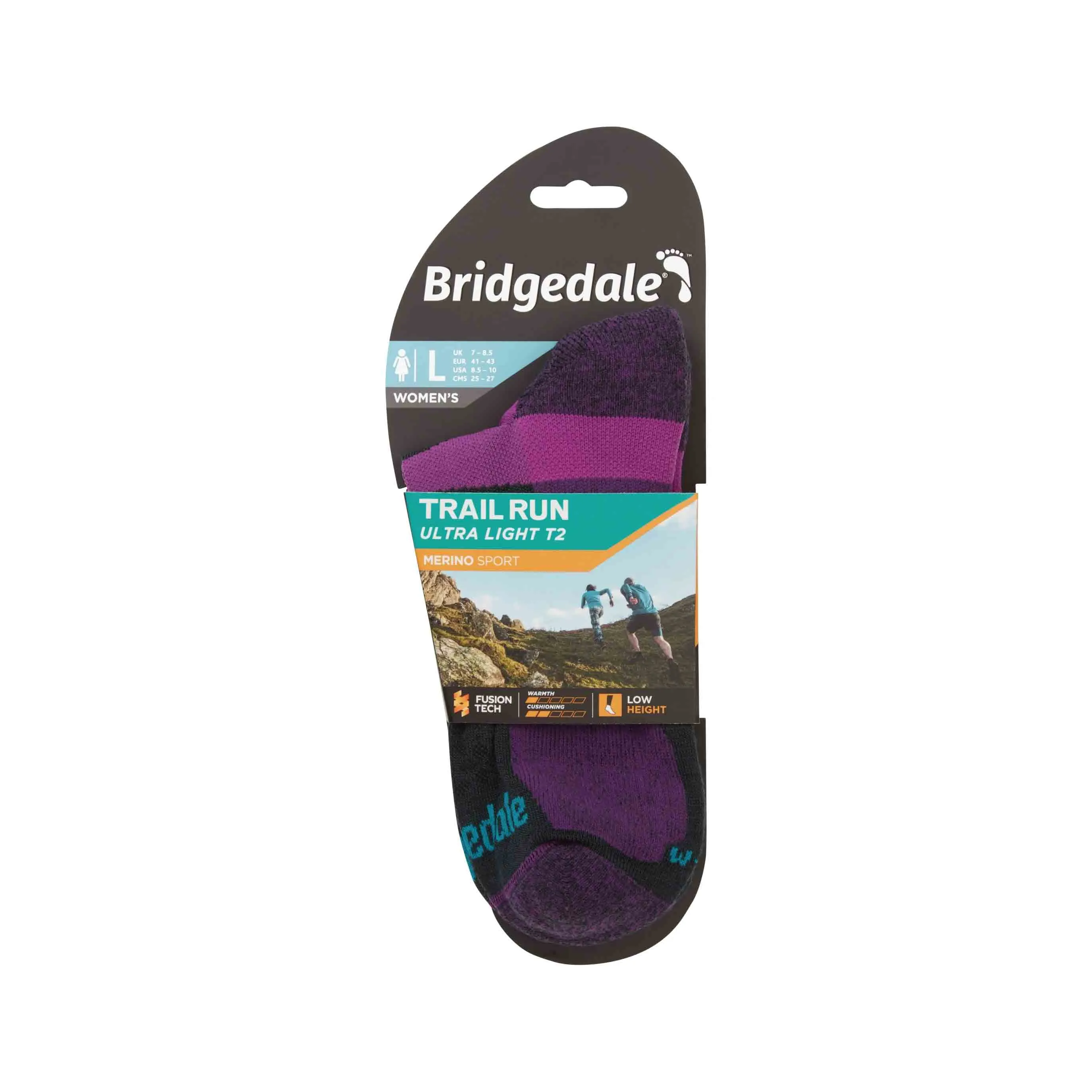 Womens Trail Run Ultra Light T2 Merino Sport Low Cut Socks