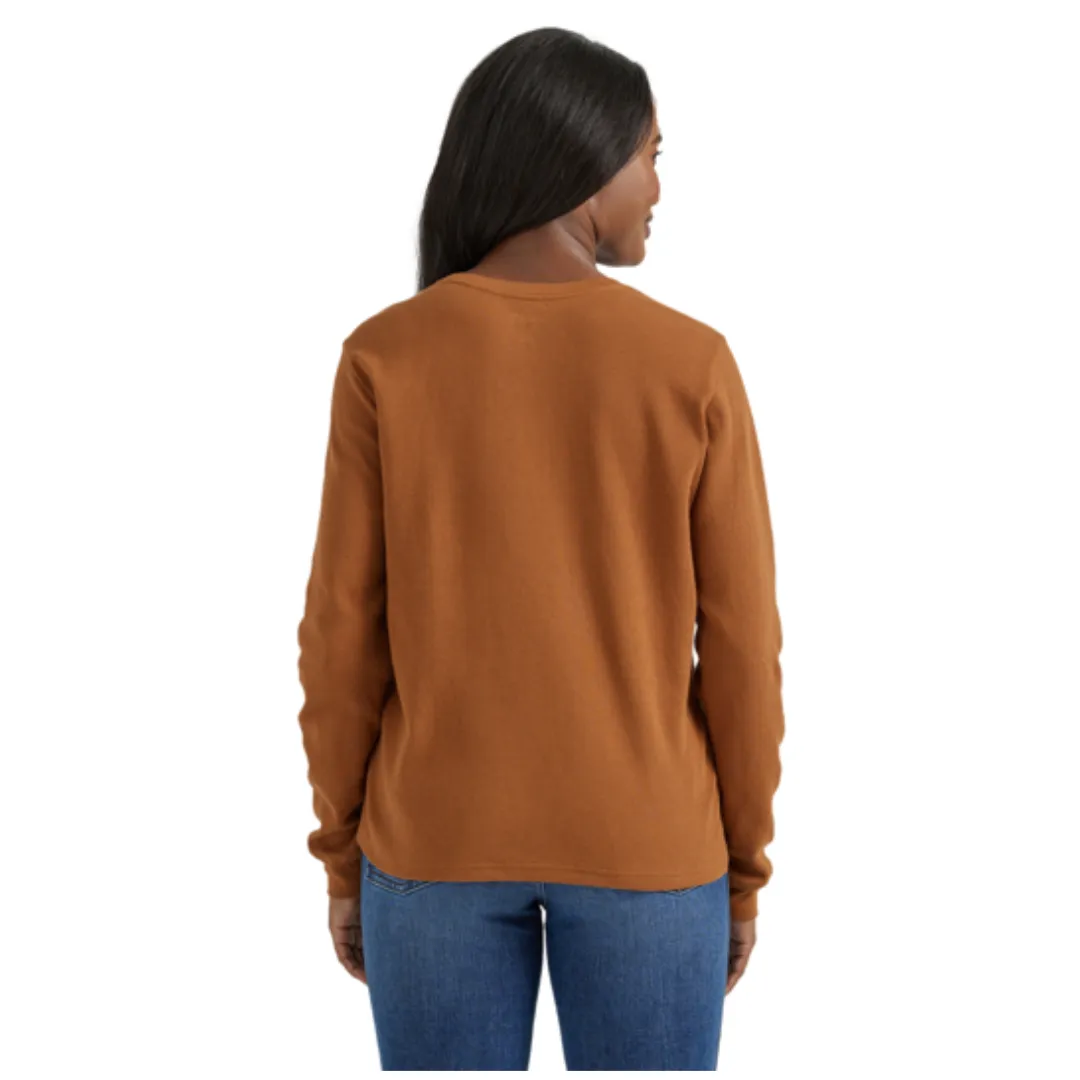Women's Wrangler Graphic Long Sleeve Thermal- Burnt Orange 112354394