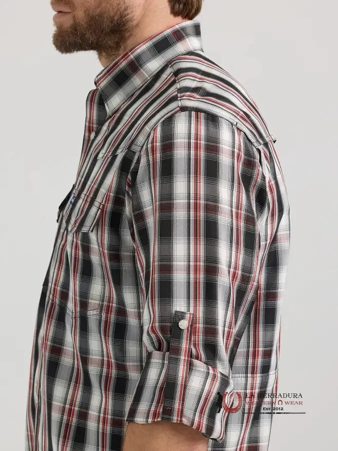 WRANGLER PERFORMANCE CLASSIC FIT BLACK/RED LONG SLEEVE 2661