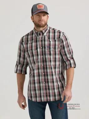 WRANGLER PERFORMANCE CLASSIC FIT BLACK/RED LONG SLEEVE 2661